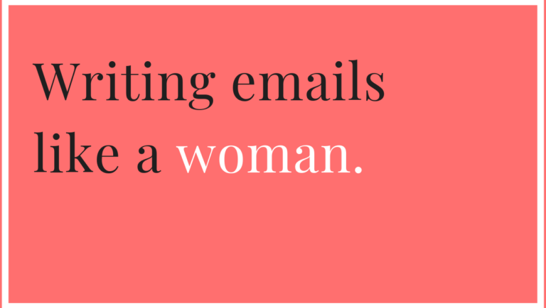 Writing emails like a woman